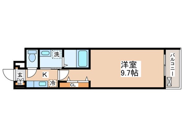 クレストTSの物件間取画像